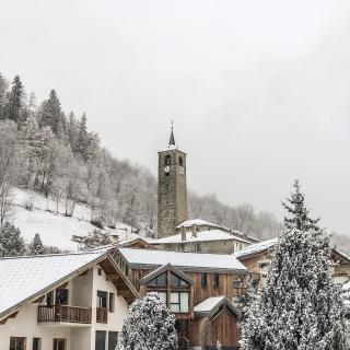 Tour du bois de l'Eglise de Peisey (Hiver)