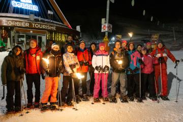 Balade nocturne et descente aux flambeaux