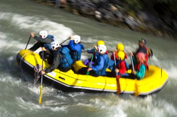 Descente en Rafting - ESF Plagne Bellecôte