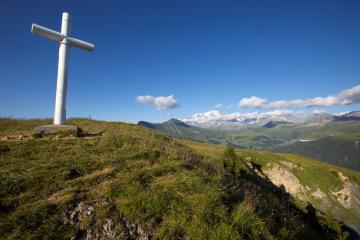 Le Mont Clocher depuis Hauteluce