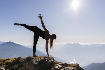 Cours de yoga en altitude