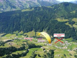 Parapente : terrain d'atterrissage 