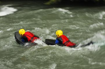 Nage en eaux vives : hydrospeed - ESF Plagne Centre