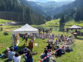 Dégustation de fromages, vins et jus de fruits avec Agri-Savoie Mont-Blanc Évènements