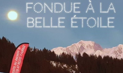 Balade nocturne en raquettes & fondue à la belle étoile