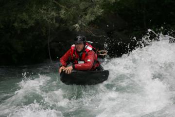 Hydrospeed : nage en eaux vives sur l'Isère