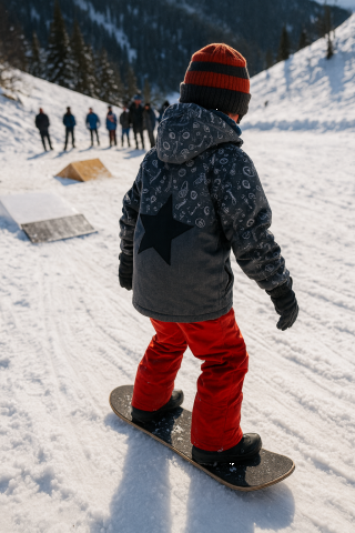 Snowskate avec Montagne Expérience by ESF