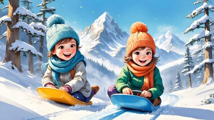 Course de luge chronométrée