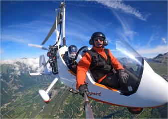 Baptême de l'air Ulm pendulaire et Gyrocoptère - Ecole de pilotage - Photographie aérienne