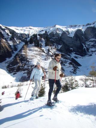 Sortie raquettes Le cirque grandiose - voir des chamois