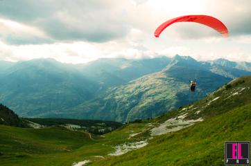 Vol en parapente été