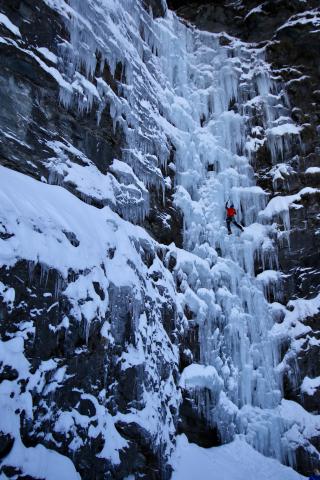 Escalade de la Cascade de glace