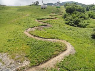 Piste de descente VTT 