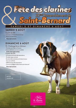 Fête des Clarines et Rassemblement de chiens Saint-Bernards