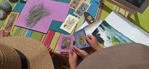 Activité manuelle : ateliers créatifs peinture sur galet