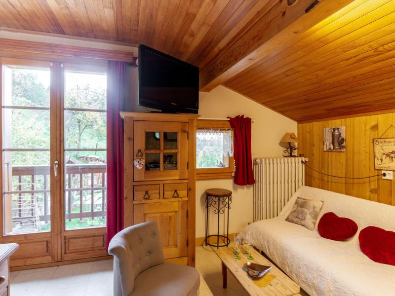 Urlaub in den Bergen 2-Zimmer-Appartment für 4 Personen (2) - A la Claire Fontaine - Saint Gervais - Wohnzimmer