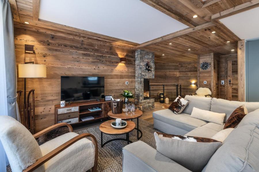 Holiday in mountain resort 4 room duplex apartment cabin 6-8 people (05) - Alaska Lodge - Val d'Isère - Living room