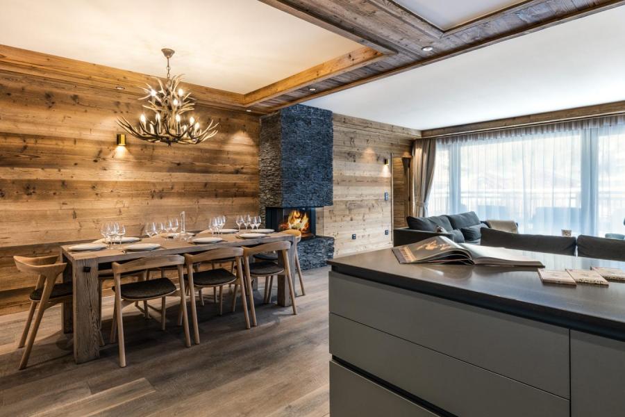 Vakantie in de bergen Appartement 4 kabine kamers 6-8 personen (01) - Alaska Lodge - Val d'Isère - Woonkamer