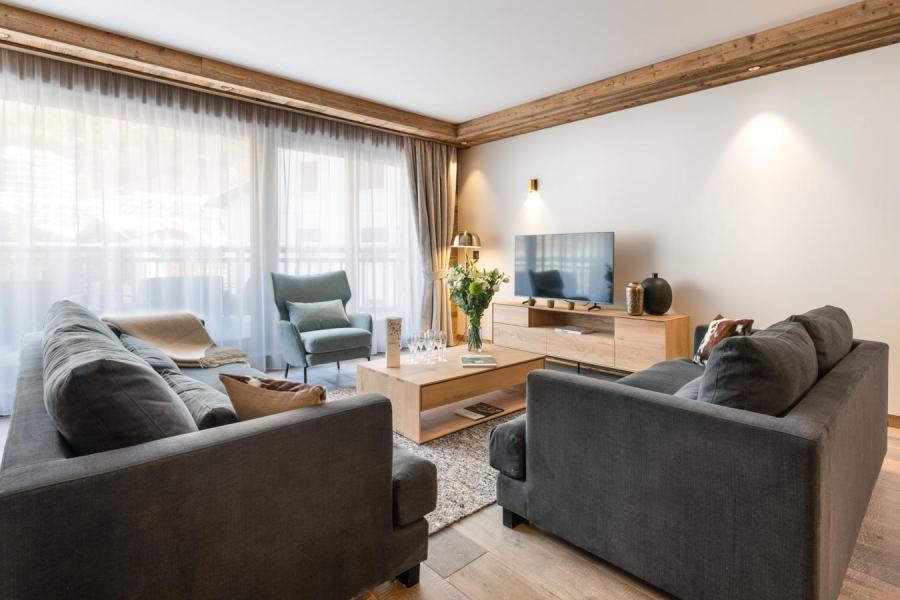 Vakantie in de bergen Appartement 4 kabine kamers 6-8 personen (01) - Alaska Lodge - Val d'Isère - Woonkamer