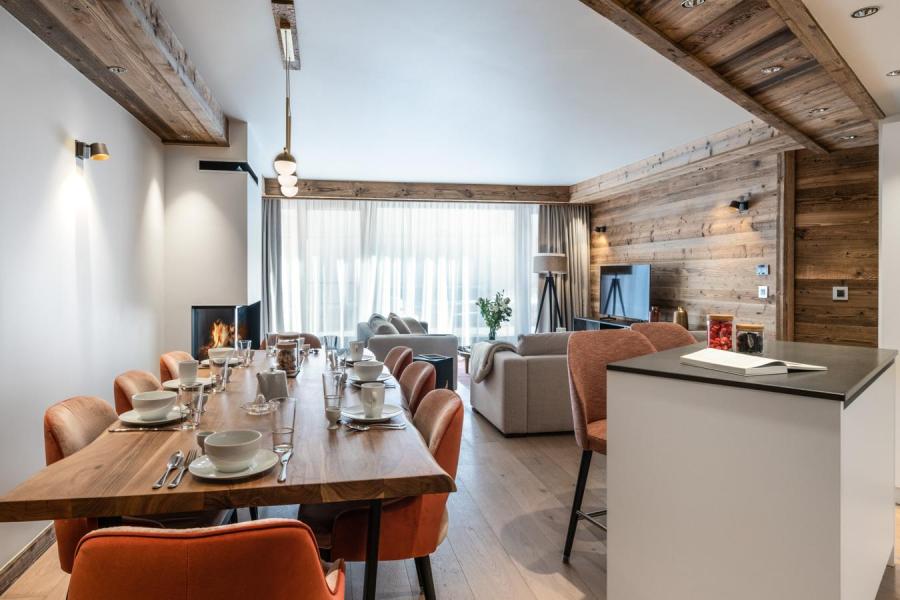 Vakantie in de bergen Appartement 4 kabine kamers 6-8 personen (02) - Alaska Lodge - Val d'Isère - Woonkamer