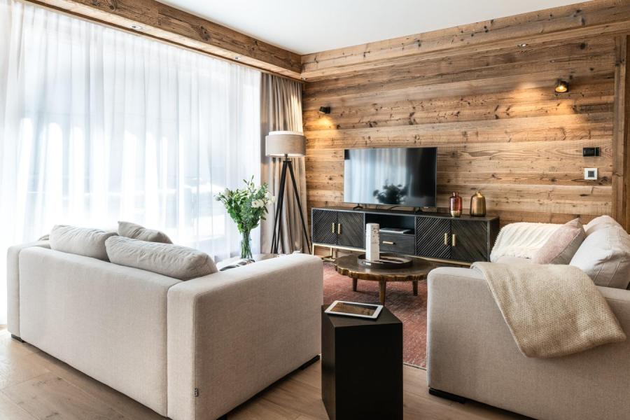 Vakantie in de bergen Appartement 4 kabine kamers 6-8 personen (02) - Alaska Lodge - Val d'Isère - Woonkamer