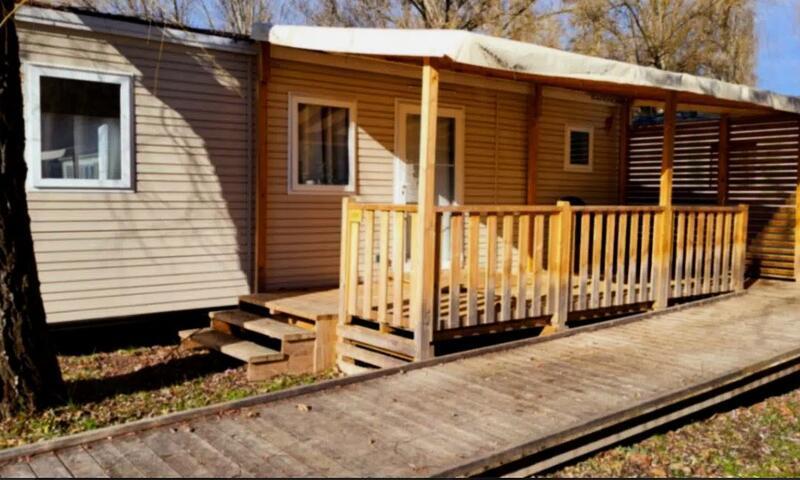 Holiday in mountain resort 3 room Mobil-Home 4 people (Confort 33m²) - Alpha Camping Holding - Camping les Prés du Verdon  - Quinson - Summer outside