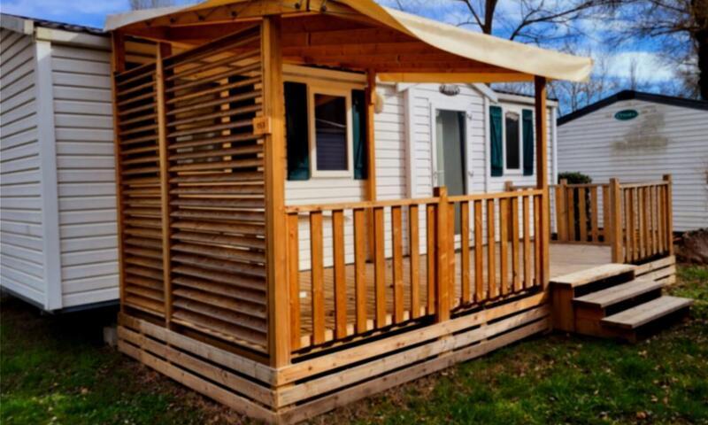 Vacanze in montagna Casa mobile 3 stanze per 4 persone (Confort 32m²) - Alpha Camping Holding - Camping les Prés du Verdon  - Quinson - Esteriore estate