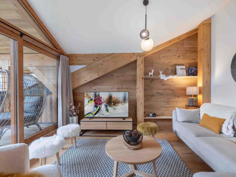 Wakacje w górach Apartament 3 pokojowy 6 osób (142) - Anémone - Courchevel - Pokój gościnny