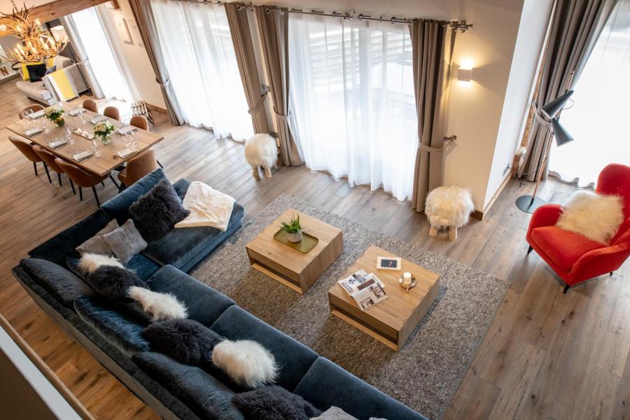 Urlaub in den Bergen 5 Zimmer Maisonettewohnung für 7-9 Personen (B301) - Annapurna - Les Gets - Wohnzimmer