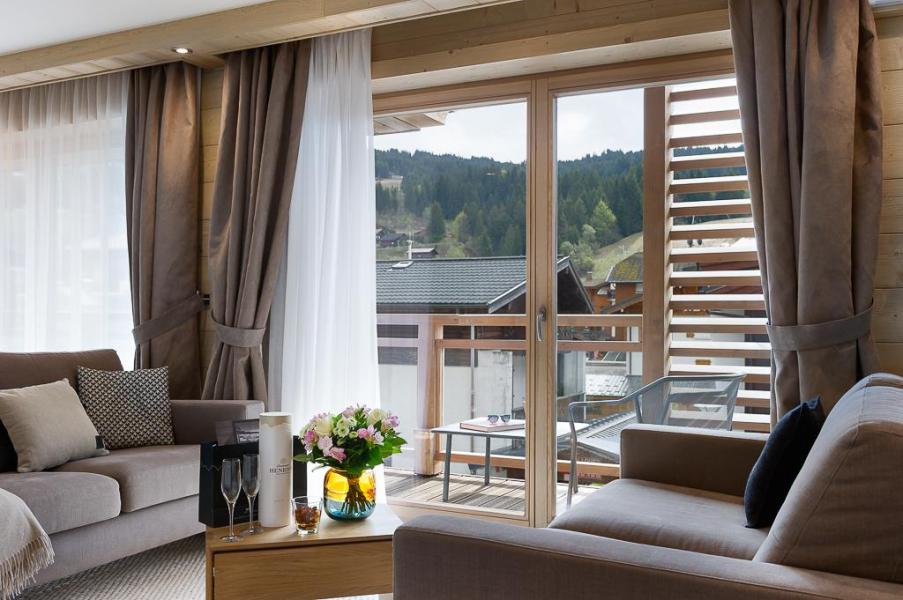 Vakantie in de bergen Appartement 3 kabine kamers 4-6 personen (A201) - Annapurna - Les Gets - Woonkamer