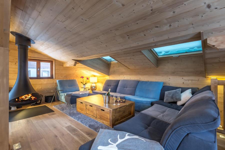 Urlaub in den Bergen Triplex-Chalet 8 zimmer 13 Personnen (Bonvie) - Bon Vieux Temps - La Clusaz - Wohnzimmer