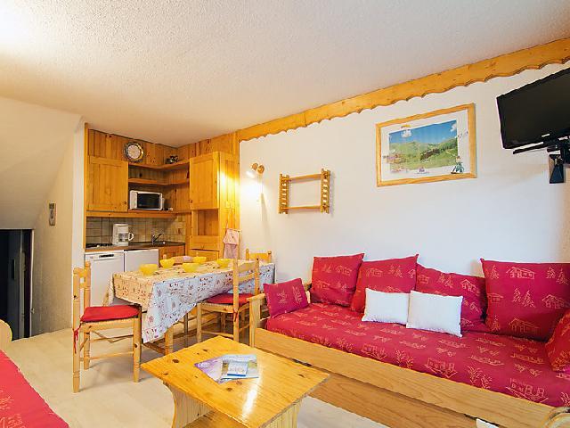 Vakantie in de bergen Appartement 2 kamers 5 personen (5) - Brelin - Les Menuires - Woonkamer
