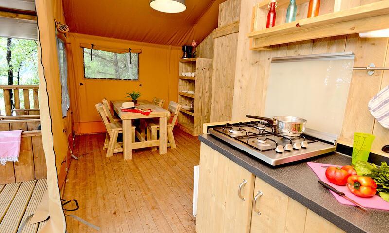 Vakantie in de bergen Appartement 4 kamers 6 personen (38m²) - Camping de Savel  - Mayres-Savel - Buiten zomer