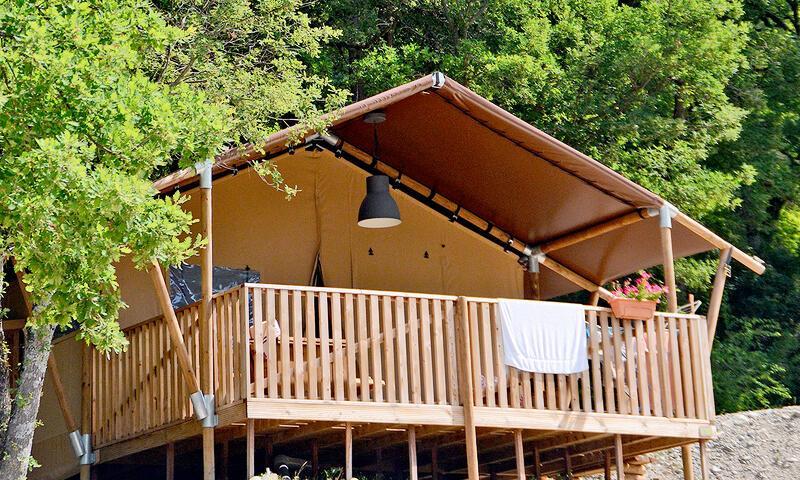 Wakacje w górach Apartament 4 pokojowy 6 osób (38m²) - Camping de Savel  - Mayres-Savel - Na zewnątrz latem