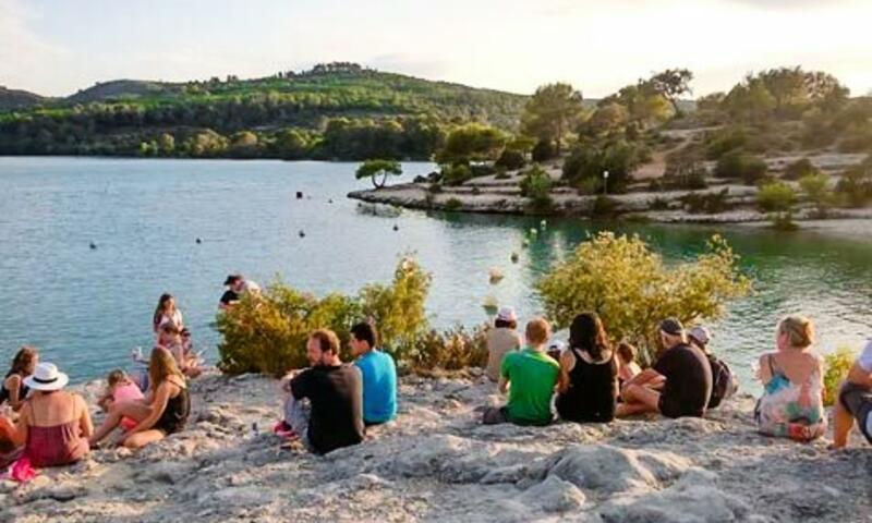 Каникулы в горах Camping Flower la Beaume - Esparron-de-Verdon - летом под открытым небом