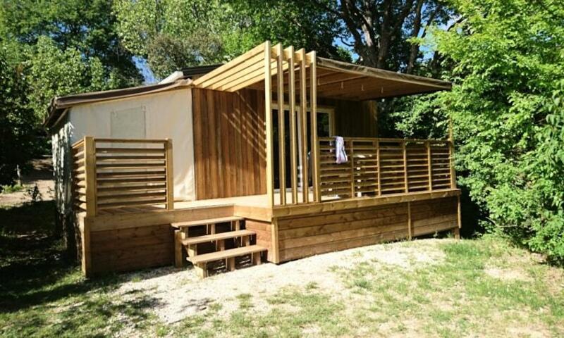 Vakantie in de bergen Chalet 4 kamers 7 personen (Confort 32m²) - Camping Flower la Beaume - Esparron-de-Verdon - Buiten zomer