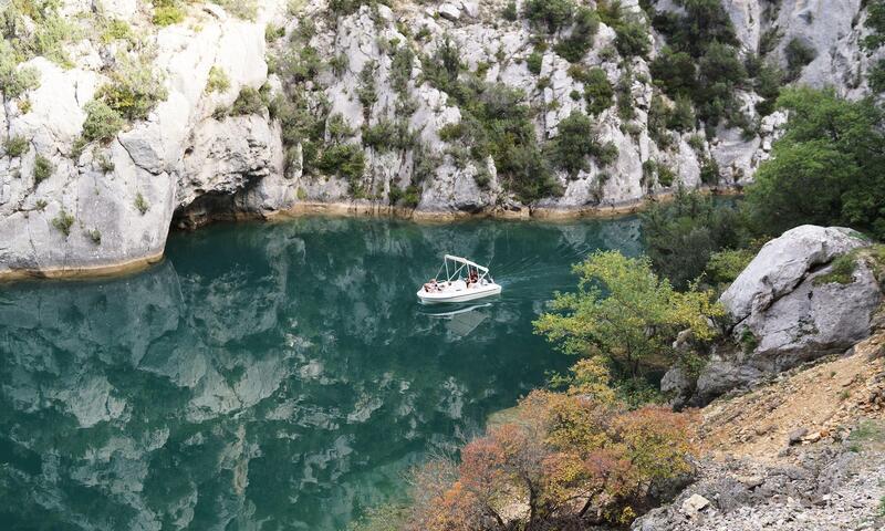 Wakacje w górach Camping Flower la Beaume - Esparron-de-Verdon - Na zewnątrz latem