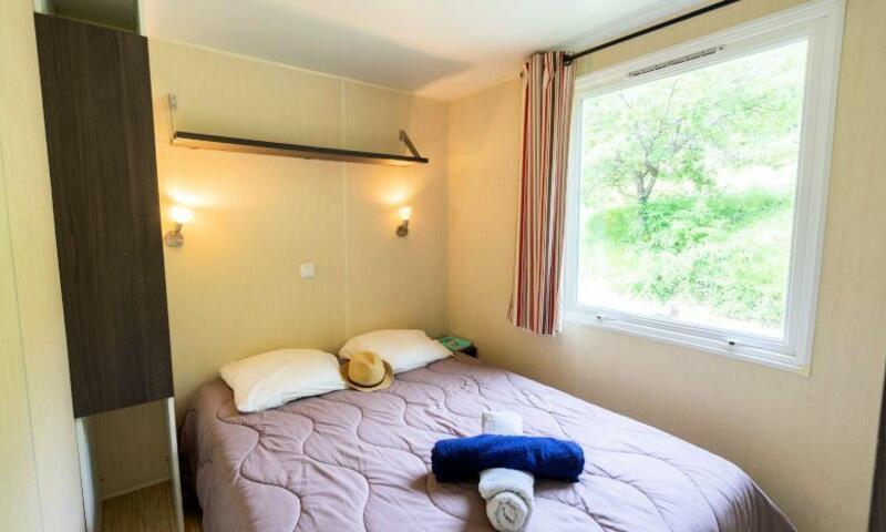 Vakantie in de bergen Mobile-Home 3 kamers 4 personen (Confort 29m²) - Camping Flower le Clot du Jay - Clamensane - Buiten zomer
