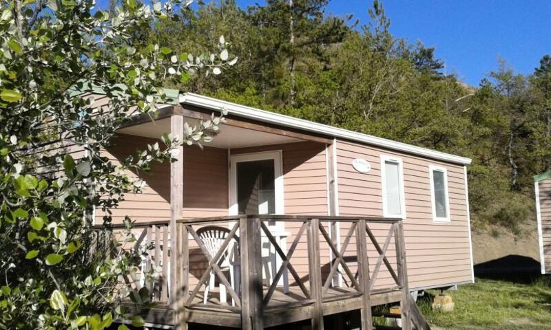 Wakacje w górach Mobil-home 3 pokojowy dla 4 osób (Confort 29m²) - Camping Flower le Clot du Jay - Clamensane - Na zewnątrz latem