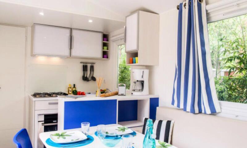 Vacaciones en montaña Mobil-Home 3 piezas para 4 personas (Confort 26m²) - Camping Flower le Clot du Jay - Clamensane - Verano