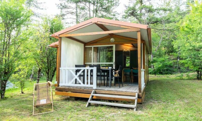 Urlaub in den Bergen 3 Zimmer Chalet für 5 Personen (25m²) - Camping Flower le Clot du Jay - Clamensane - Draußen im Sommer