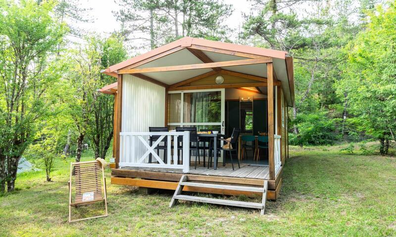 Wakacje w górach Domek górski 3 pokojowy 5 osób (25m²) - Camping Flower le Clot du Jay - Clamensane - Na zewnątrz latem