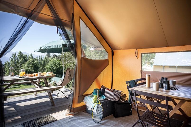 Urlaub in den Bergen 3-Zimmer-Zelt für 5 Personen (Canadienne) - Camping Lac de Serre-Ponçon - Le Lauzet-Ubaye - Unterkunft