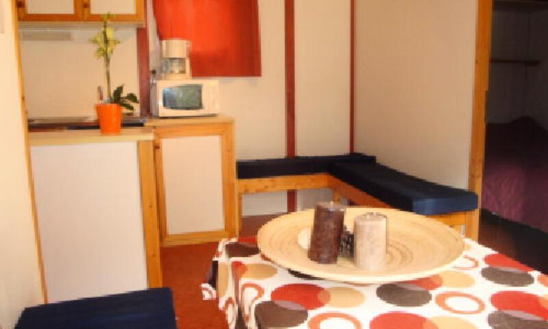 Vakantie in de bergen Chalet 3 kamers 2 personen (27m²) - Camping Le Pas de l'Ours - Aston - Buiten zomer