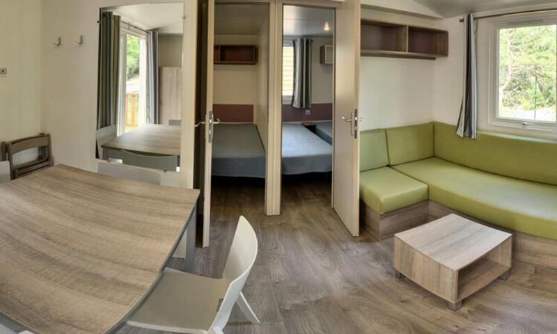 Каникулы в горах Дом на колёсах  4 комнат 6 чел. (Confort 32m²) - Camping Les Airelles - Baratier - летом под открытым небом