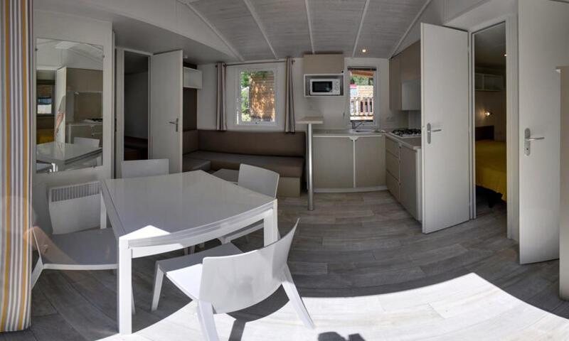 Urlaub in den Bergen 4-Zimmer-Mobilheim für 6 Personen (Confort 32m²) - Camping Les Airelles - Baratier - Draußen im Sommer