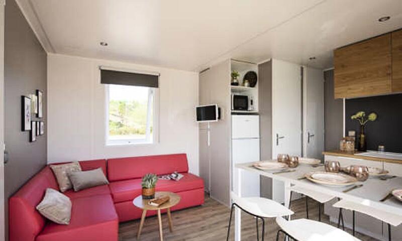 Vakantie in de bergen Mobile-Home 4 kamers 6 personen (35m²) - Camping Les Fontaines - Lathuile - Buiten zomer