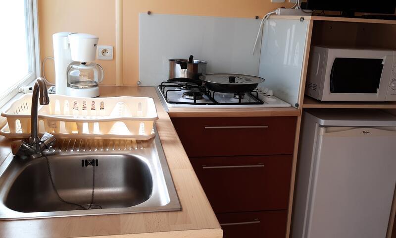 Vakantie in de bergen Mobile-Home 3 kamers 4 personen (24m²) - Camping Les Jardins d'Estavar - Estavar - Buiten zomer