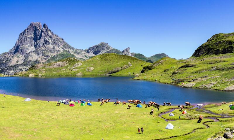 Wakacje w górach Camping Maeva Escapades des Gaves - Laruns - Na zewnątrz latem