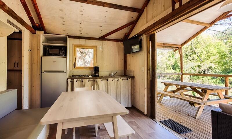 Wakacje w górach Mobil-home 3 pokojowy dla 5 osób (39m²) - Camping Maeva Escapades des Gaves - Laruns - Na zewnątrz latem